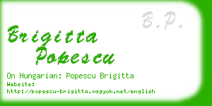 brigitta popescu business card